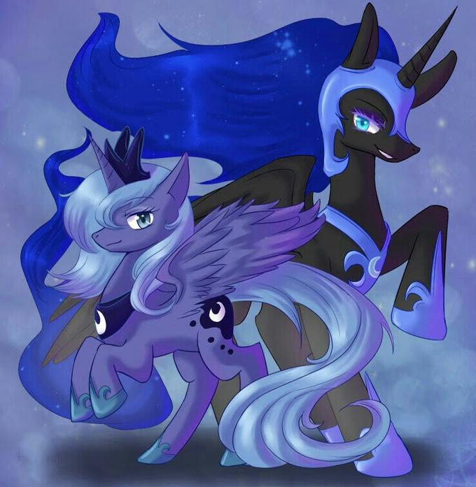 Luna and Nightmare moon