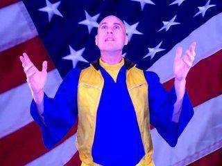 UFO Phil during his campaign for "President of Earth"