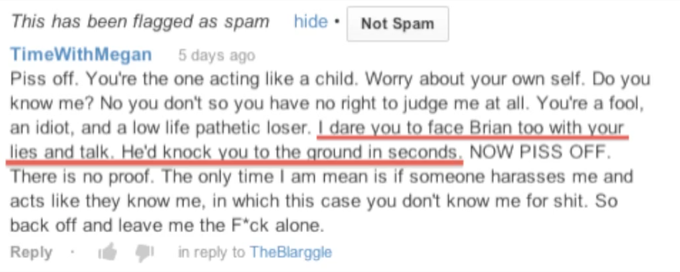 Threats From TimeWithMegan