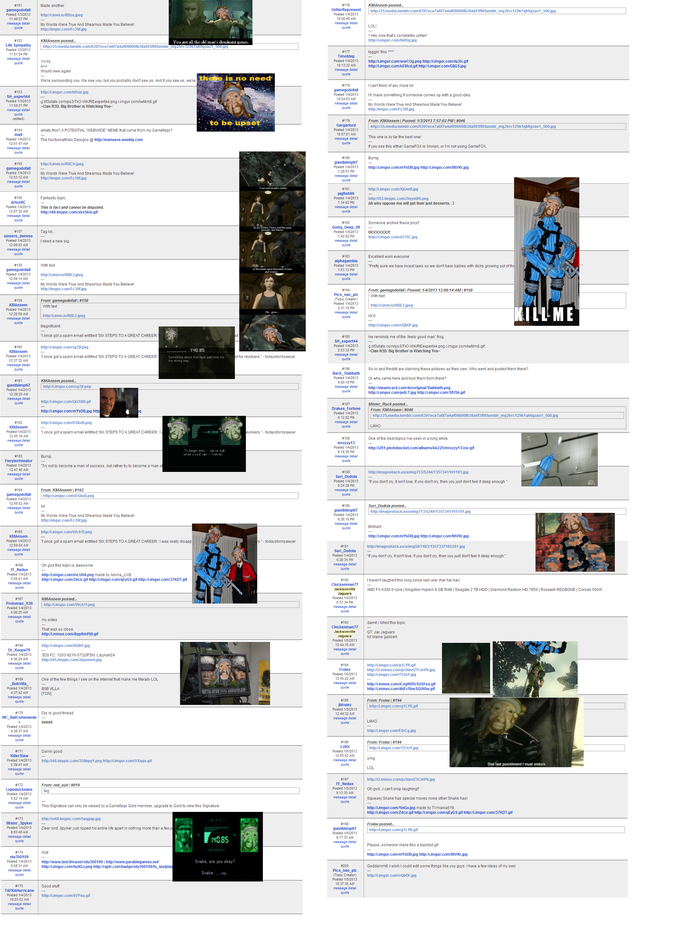 "RIP Solid Snake" topic from Gamefaqs Current Events board - Page 4