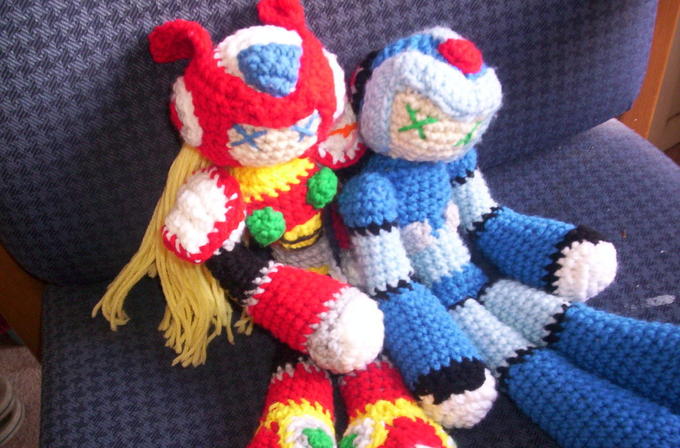 Crochet Megaman X and Zero