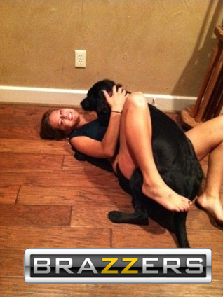 Dog "Hugging"