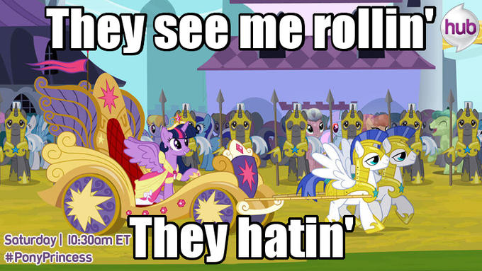 Because Twilight's always ridin' dirty