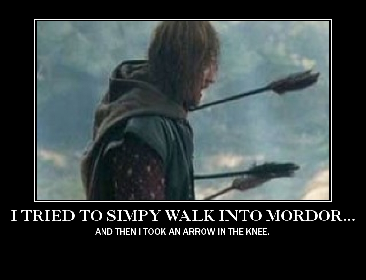 [Image 230389] I Took an Arrow in the Knee Know Your Meme