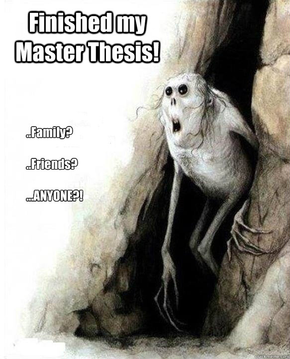 Master thesis vs dissertation