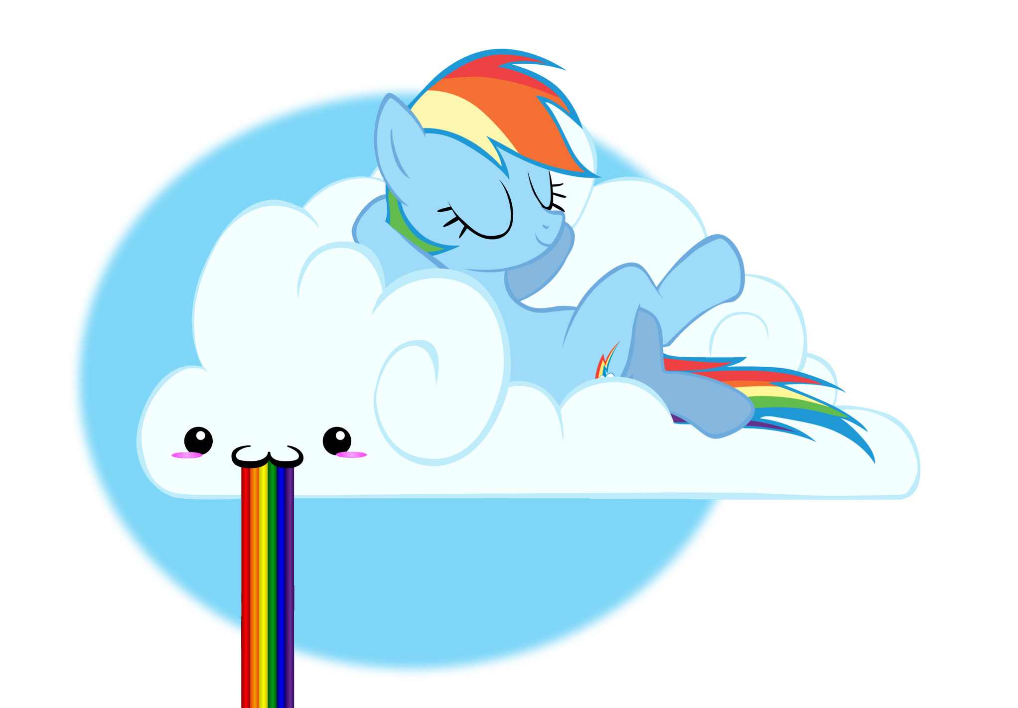 Rainbowdash puking rainbow Puking Rainbows Know Your Meme