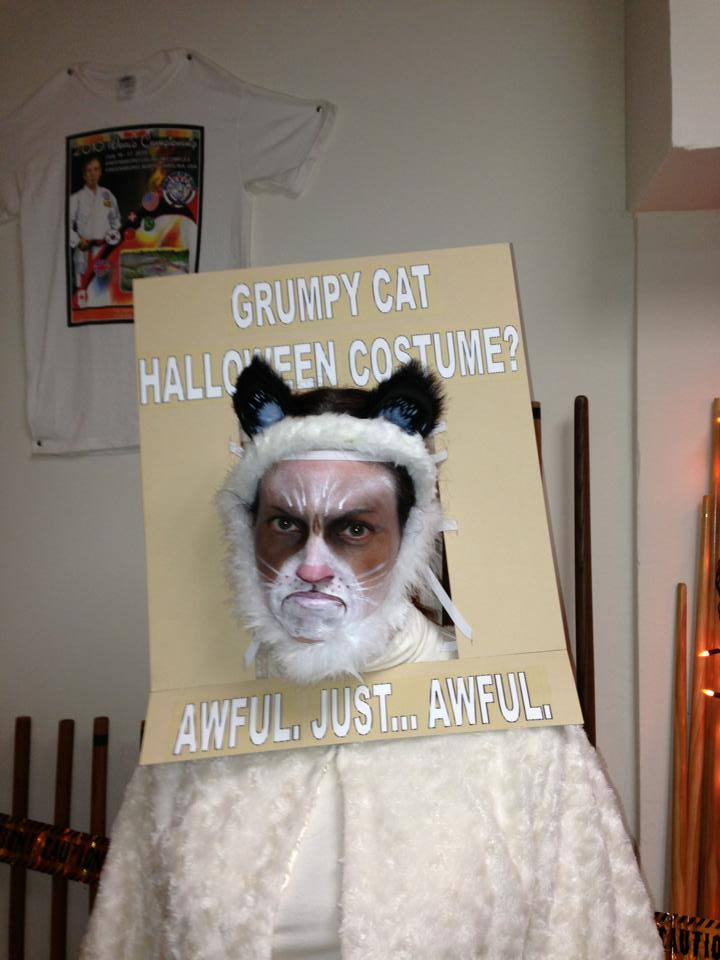 Grumpy Cat Halloween costume? Grumpy Cat is not impressed. Grumpy Cat