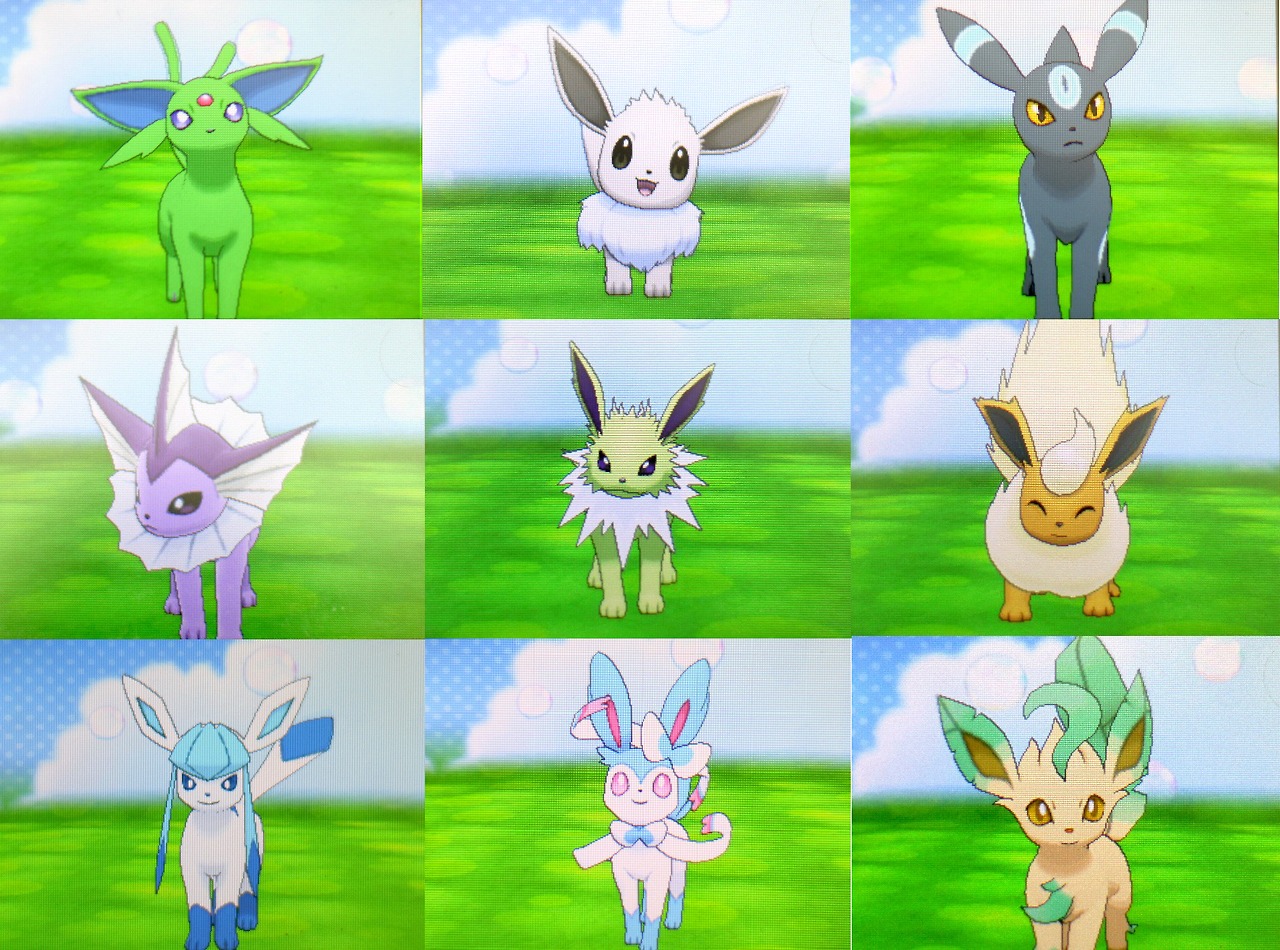 All Shiny Eeveelutions Pokemon Know Your Meme