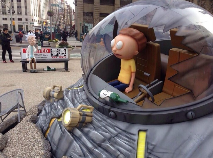 Rick and Morty Promotion NY Rick and Morty Know Your Meme