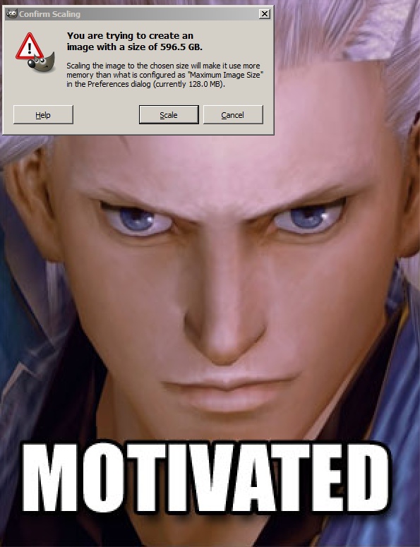 MOTIVATED | Scaling Warning Message Images | Know Your Meme
