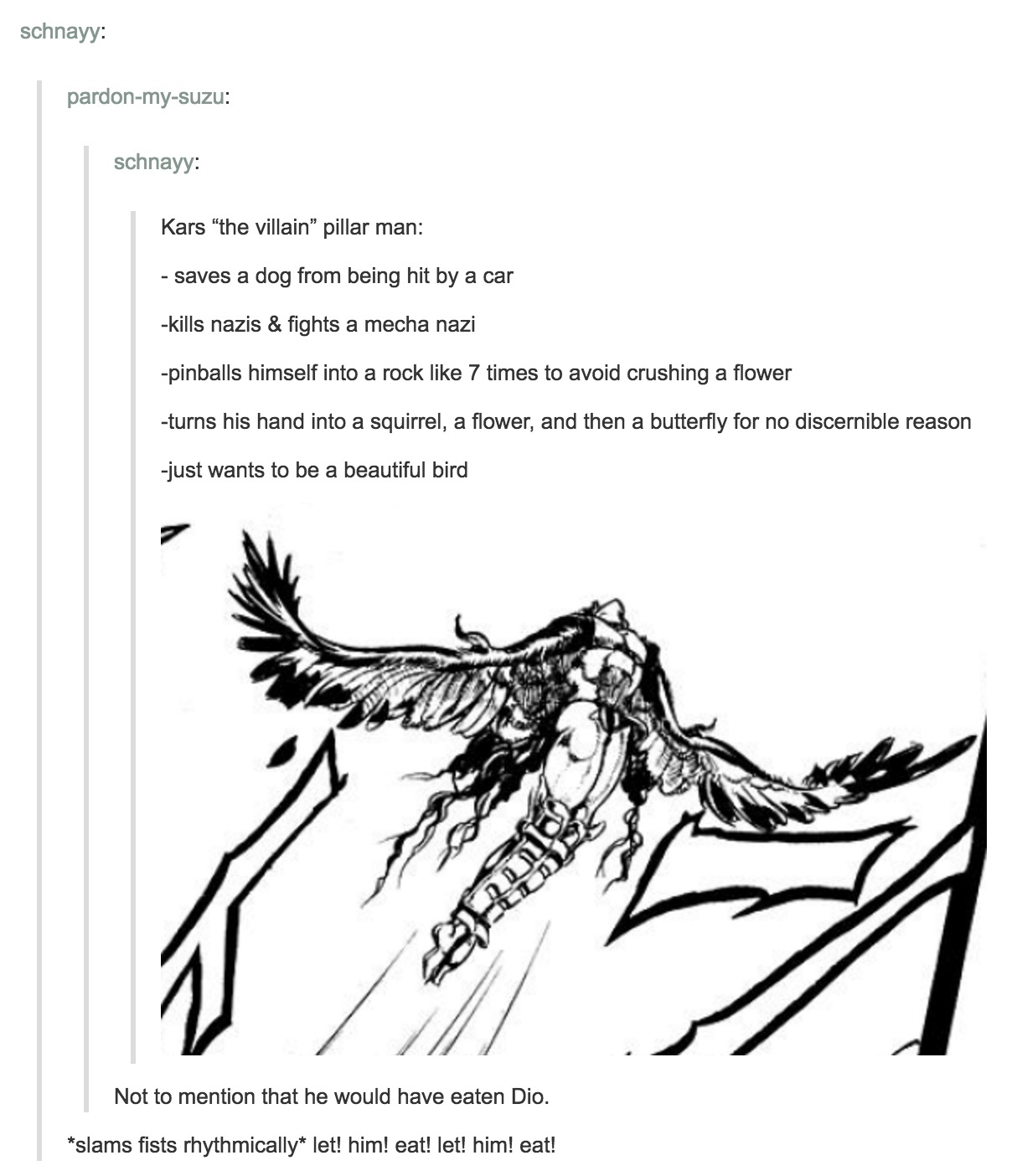 Kars did nothing wrong JoJo's Bizarre Adventure Know Your Meme