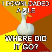 Technologically-impaired-duck-i-downloaded-a-file-where-did-it-go