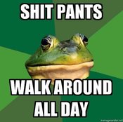 Foul-bachelor-frog-shit-pants-walk-around-all-day