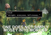 Onedoesnotsimplymosey