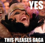 Gagaispleased